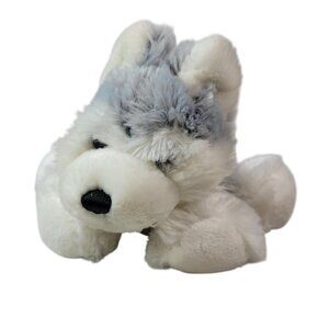 Webkinz Husky Plush White Gray Stuffed Beans In Feet Puppy Ganz No Codes HM120